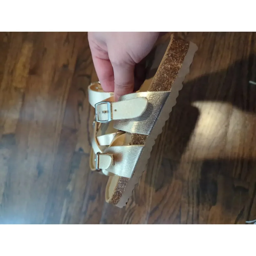 NWOB Steve Madden Toddler Girls Rose Gold Sandals